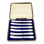 Sheffield - Boxed set of 6 tea butter knives with