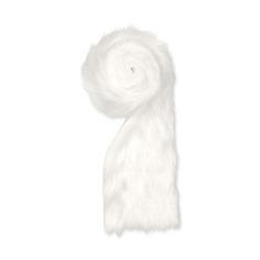 Kunstvel vachtje bontje wit(11) 10 cm breed. rol +/-1, 2m, Huis en Inrichting, Woonaccessoires | Kunstplanten en Kunstbloemen
