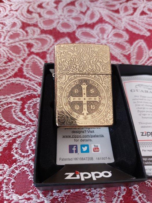 Zippo - Zonder Minimumprijs - Zakaansteker - Messing, Verzamelen, Rookartikelen, Aanstekers en Luciferdoosjes