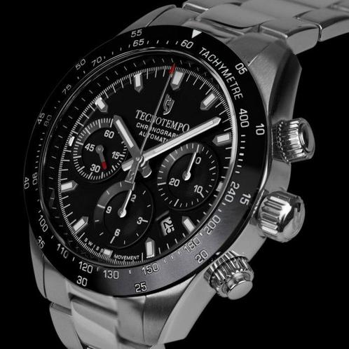 Tecnotempo - Chronograph Chrono Orbs - Automatic Swiss, Handtassen en Accessoires, Horloges | Heren
