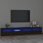 vidaXL Tv-meubel met LED-verlichting 240x35x40 cm zwart, Huis en Inrichting, Verzenden, Nieuw