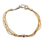 Bicolor gouden armband; Cetas | 19 cm (witgoud, Turks goud), Ophalen of Verzenden, Gebruikt, Overige kleuren, Goud