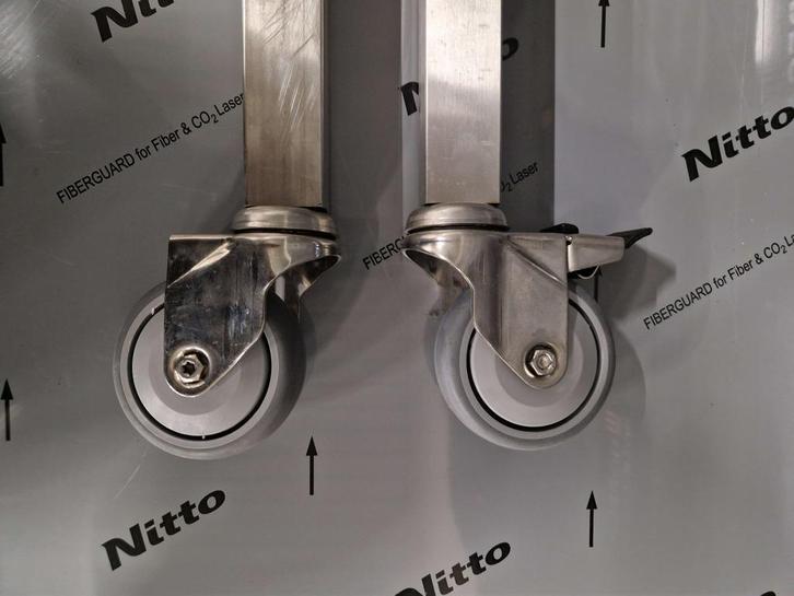 Set van 4 wielen voor werktafel | rem | RVS | extra zware, Zakelijke goederen, Horeca | Overige