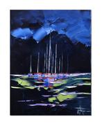 Olivier Pfleger - Mandrafina  Nuit au port, Antiek en Kunst