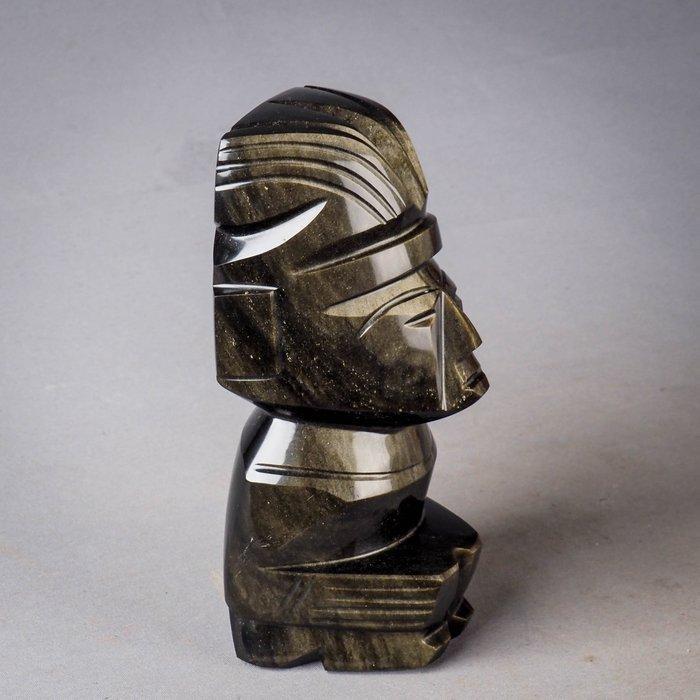 Gouden Obsidiaan Sculptuur – 16 cm – 1,26 kg - Beeldje -, Antiquités & Art, Art | Art non-occidental