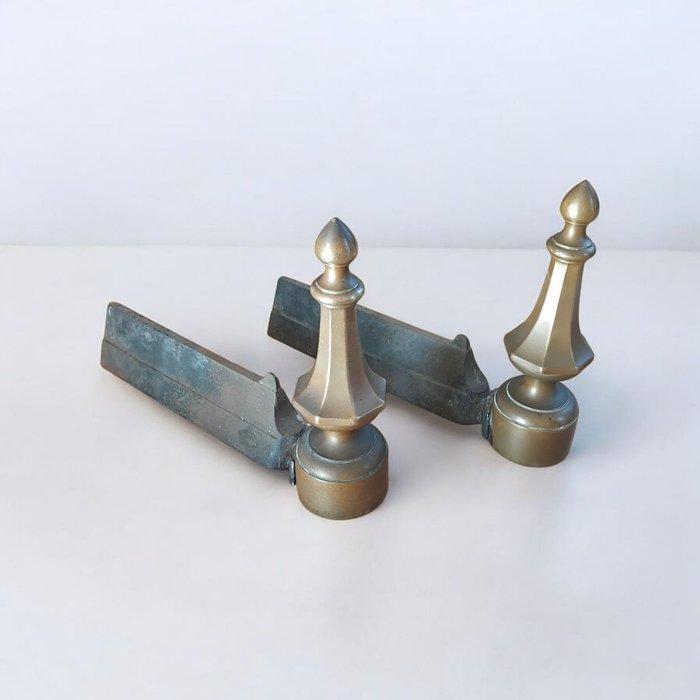 Openhaard accessoire (2) - Chenets - neoclassicistische, Antiek en Kunst, Curiosa en Brocante