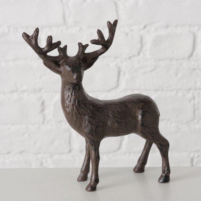 Deer - Beeldje - Gietijzer, Antiquités & Art, Curiosités & Brocante