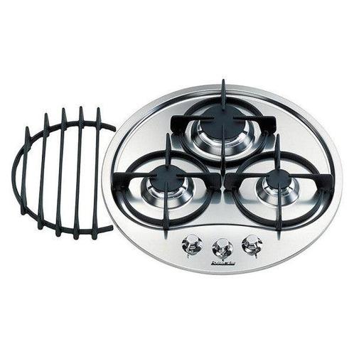 Bieden: Foster 3 burner stainless steel gas stove round - 7, Huis en Inrichting, Keuken | Keukenbenodigdheden, Ophalen of Verzenden