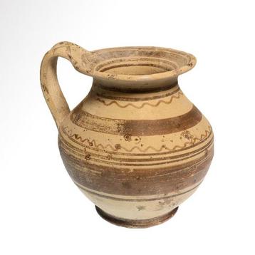 Gradué grec ancien, daunien Terre cuite Juglet