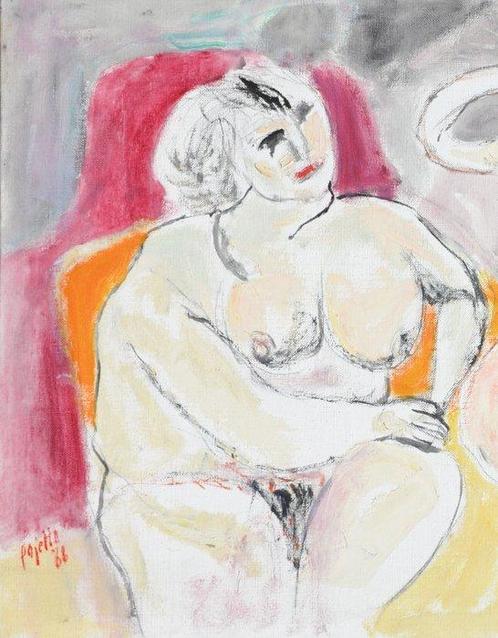 Guido Pajetta (1898-1987) - Figura, Antiek en Kunst, Kunst | Schilderijen | Modern