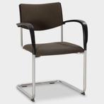 Kusch & co vergaderstoele, sledeframe, antraciet bekledin..., Ophalen of Verzenden, Gebruikt