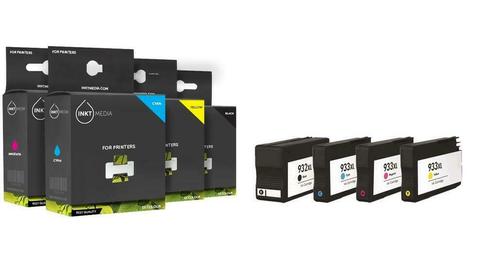 HP 932 / 933 multipack zwart/kleur 4 cartridges inktmedia hu, Computers en Software, Printers, Verzenden