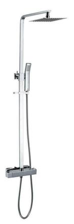 Vierkante thermostatische regendouche-opbouwset, Huis en Inrichting, Ophalen of Verzenden, Nieuw