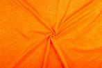 Fluweel stof oranje stof - 10m rol - Velours stretch, Nieuw, Verzenden