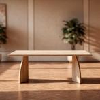 Tafel Rechthoekig Eikenhout  Driehoek Poot 240x100, Huis en Inrichting, Nieuw