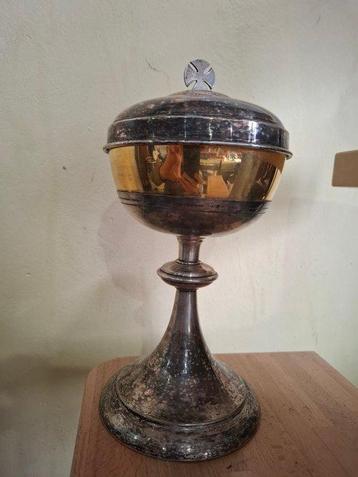 Ciborium - Verzilverd - 1940-1950 - Liturgisch ciborie - 26