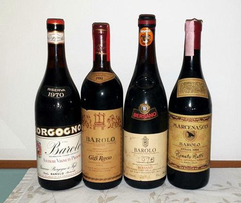 1970 Ris. G. Borgogno, 1976 Bersano, 1986 Renato Ratti, Collections, Vins