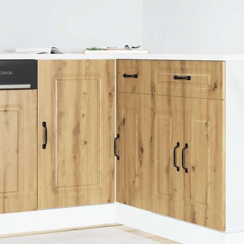 vidaXL Keuken onderkast Kalmar bewerkt hout artisanaal, Huis en Inrichting, Kasten | Overige, Nieuw, Verzenden