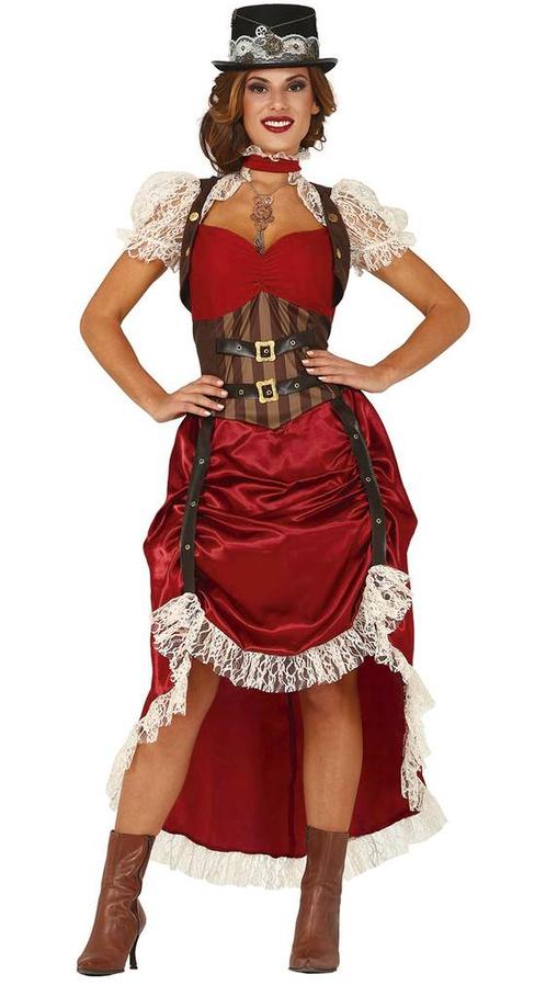 Steampunk Kostuum Dames Rood, Vêtements | Femmes, Costumes de carnaval & Vêtements de fête, Envoi