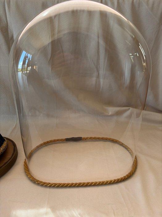 Beeldje, Madonna met Kind - 30 cm - Glas, Hout, Textiel,, Antiquités & Art, Antiquités | Livres & Manuscrits