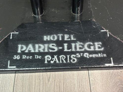 Bijzettafel - Hout, Metaal - Hotel Paris - Liege, Antiek en Kunst, Curiosa en Brocante