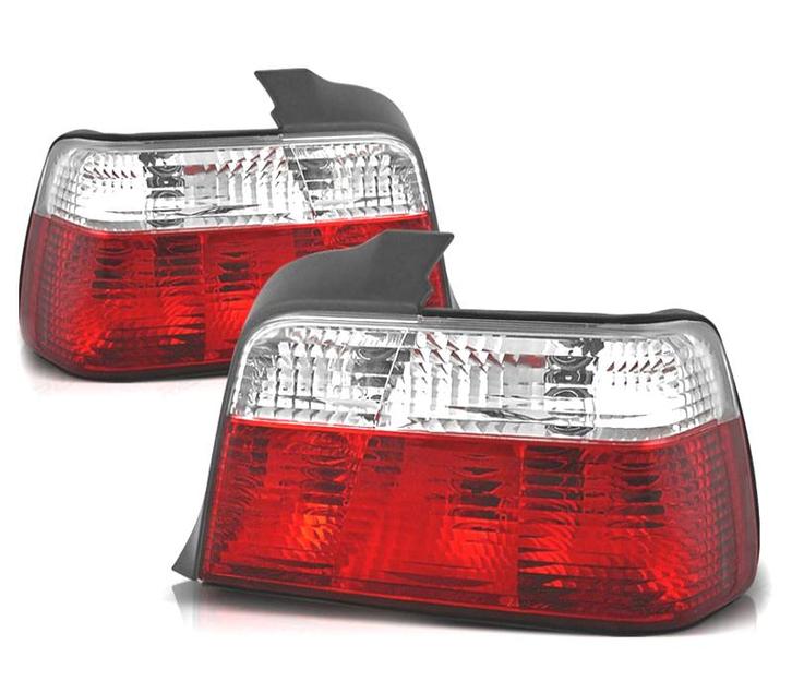 FEUX ARRIÈRE BMW E36 90-97 ROUGE CHROME, Auto-onderdelen, Verlichting, Verzenden