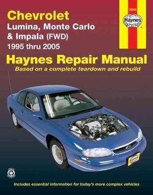 Chevrolet Lumina, Monte Carlo & Impala Fwd 1995 Thru 2005, Livres, Langue | Langues Autre, Envoi
