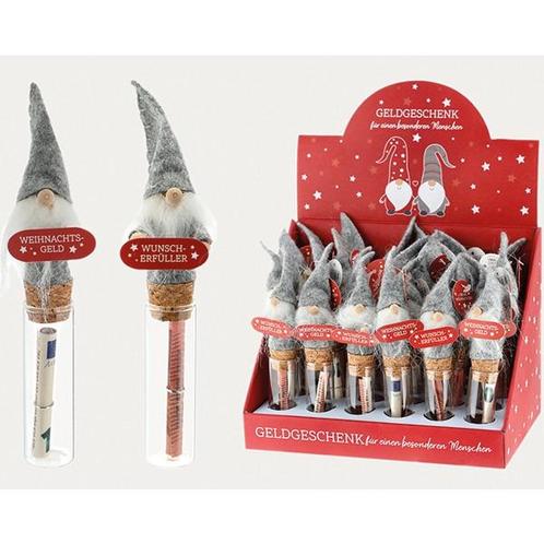 Reageerbuis met santa wensglas voor bv geldgeschenk, Hobby en Vrije tijd, Knutselen, Nieuw