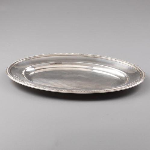 Christofle Serveerschaal : Perles (groot) - Schaal -, Antiek en Kunst, Antiek | Meubels | Tafels
