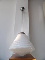 Lampe à suspendre - Verre chromé/opalin