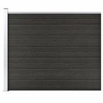 vidaXL Schuttingpaneel 175x146 cm HKC grijs, Verzenden, Nieuw