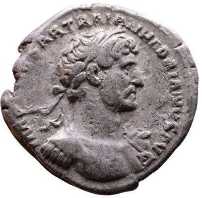 Empire romain. Hadrien (117-138 apr. J.-C.). Denarius Rome -, Postzegels en Munten, Munten | Europa | Niet-Euromunten
