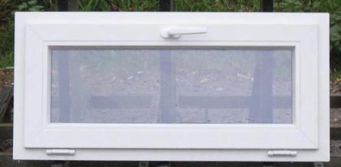 pvc raam , chassis , venster , kipraam 100 x 47 wit / zwart, Doe-het-zelf en Bouw, Raamkozijnen en Schuifdeuren, Inclusief glas