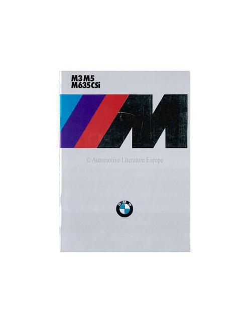 1985 BMW M3 M5 M 635 CSI BROCHURE ENGELS, Livres, Autos | Brochures & Magazines