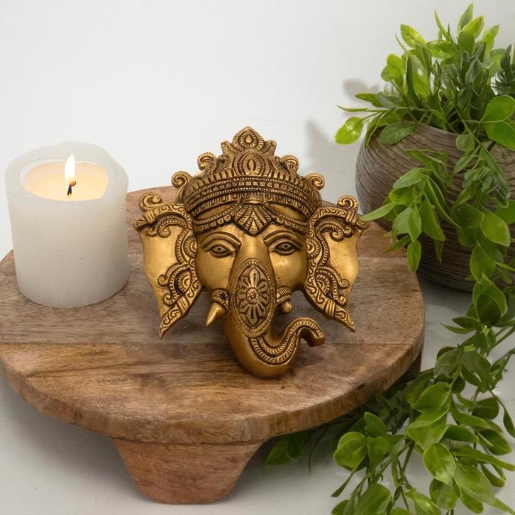 Ganesha wandhanger - hoge kwaliteit messing 1 kg, Sport en Fitness, Gezondheidsproducten en Wellness, Ophalen of Verzenden