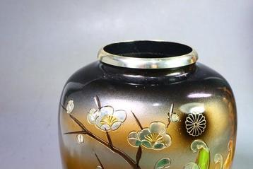 Brons - Vaasje () Pruim, orchidee, bamboe en