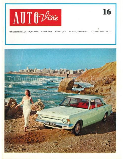 1966 AUTOVISIE MAGAZINE 16 NEDERLANDS, Livres, Autos | Brochures & Magazines