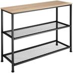 Consoletafel Bristol - Industrieel licht hout, eiken Sonoma