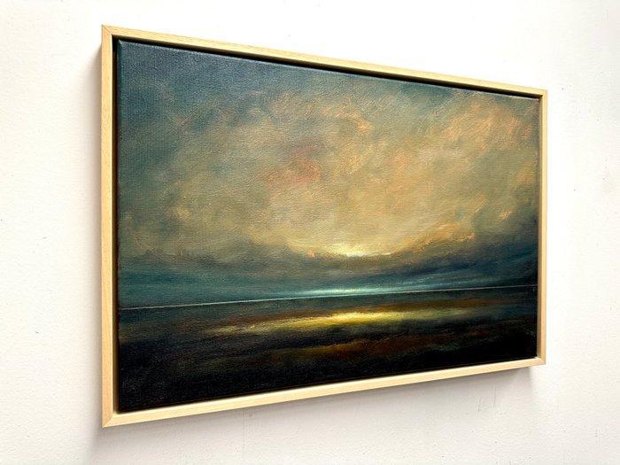 Joost Verhagen - Oostende Storm Clouds, Antiquités & Art, Art | Peinture | Moderne
