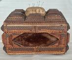 Boîte à couture - Bois - Tramp Art boîte à couture, Antiek en Kunst