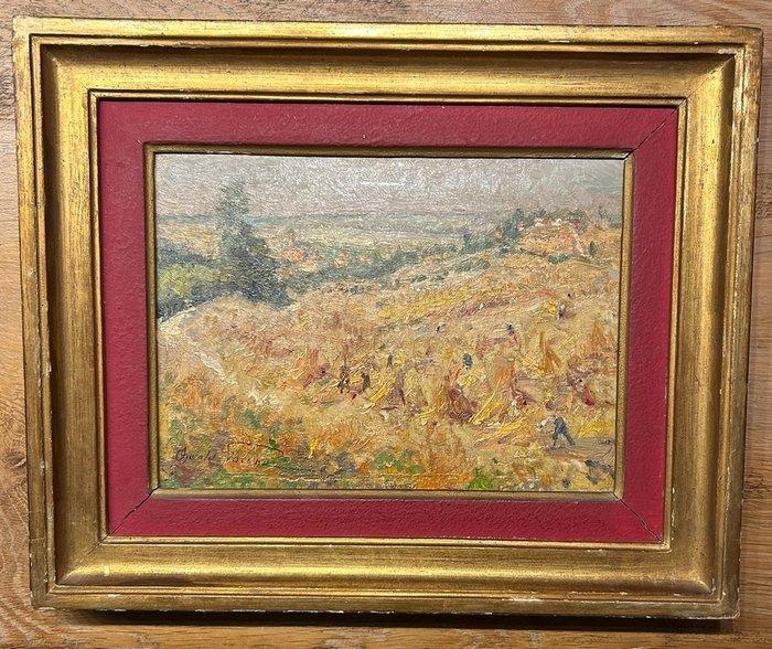 Oswald Poreau (1877-1955) - Landarbeid, Antiek en Kunst, Kunst | Schilderijen | Klassiek