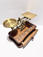 Westa - Post/brieven weegschaal - Hout, Messing