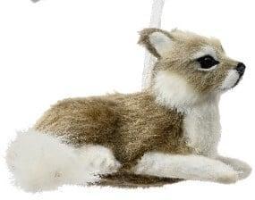 Vosje Bruin Wit liggend hanger per stuk, Hobby en Vrije tijd, Knutselen, Nieuw