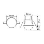 ESYLUX Compact Express Détecteur de mouvement - EP10510755, Bricolage & Construction, Éclairage de chantier, Verzenden