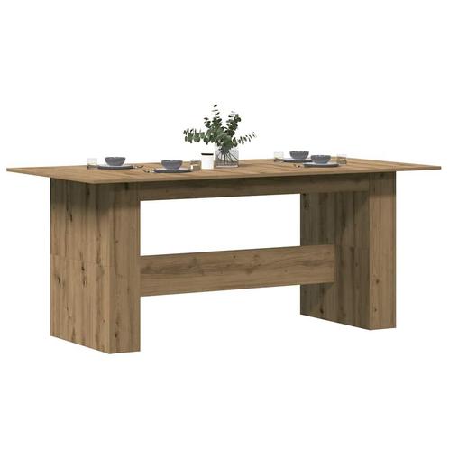 vidaXL Eettafel 180x90x76 cm bewerkt hout artisanaal, Huis en Inrichting, Tafels | Eettafels, Nieuw, Verzenden