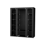Kledingkast Zwart 12 Planken | Retour Deal | 40% Korting!, Overige materialen, Verzenden, 150 tot 200 cm, Nieuw