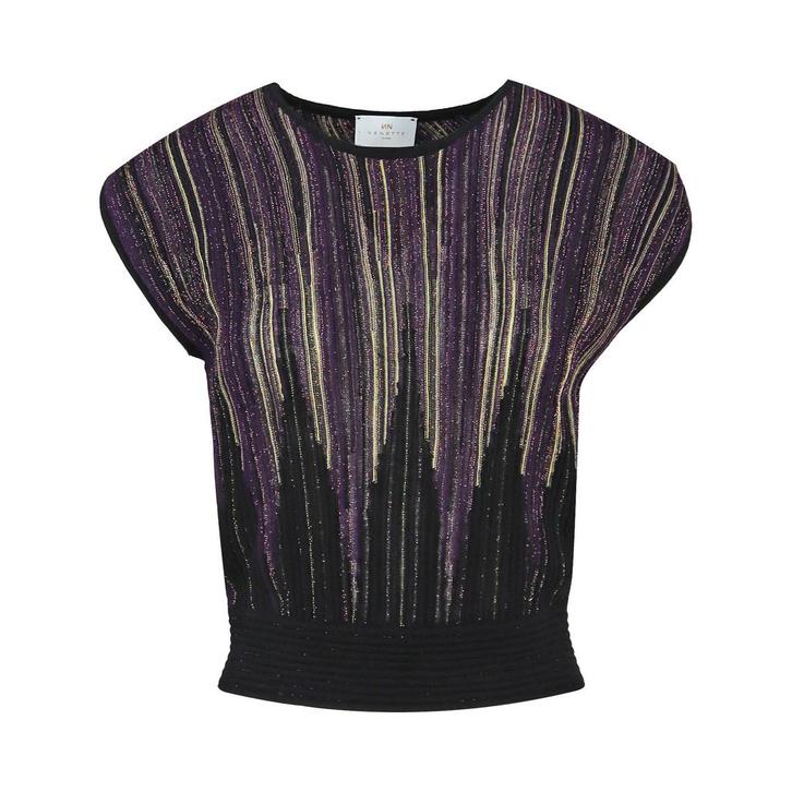 Nenette • cropped top Mickey • M, Kleding | Dames, Blouses en Tunieken, Zwart, Nieuw, Maat 38/40 (M), Verzenden