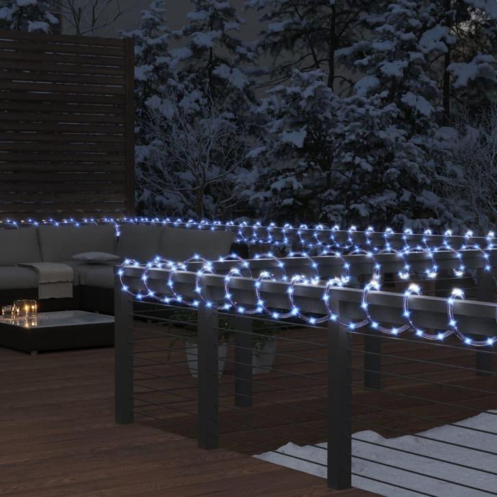 vidaXL Lichtslinger met 240 LEDs koudwit 10 m PVC, Diversen, Kerst, Nieuw, Verzenden