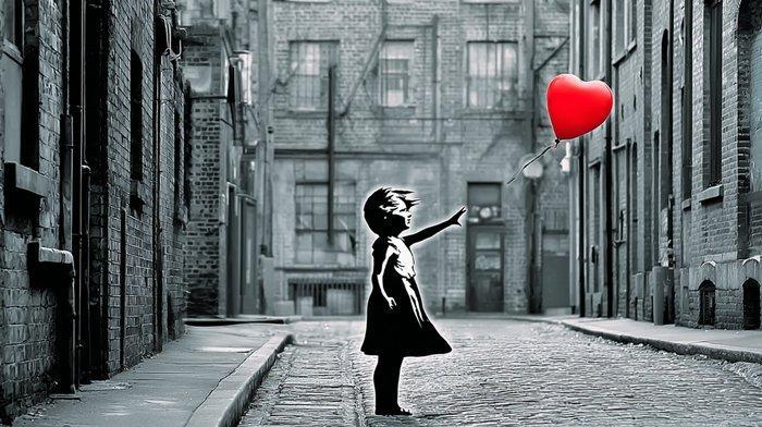 Eric Lespinasse - #2 - Banksy In The Street - XXL, Antiek en Kunst, Kunst | Schilderijen | Modern