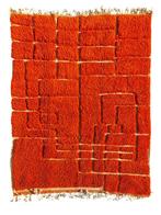 Modern roze handgeweven Marokkaans wollen tapijt -, Huis en Inrichting, Stoffering | Tapijten en Vloerkleden, Nieuw